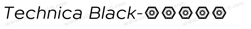 Technica Black字体转换